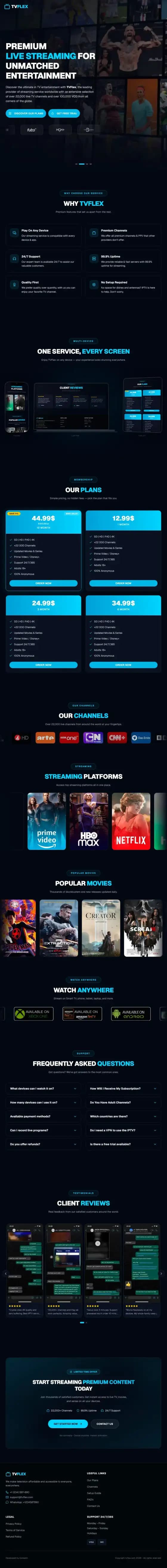 Catchonetv on Tablet